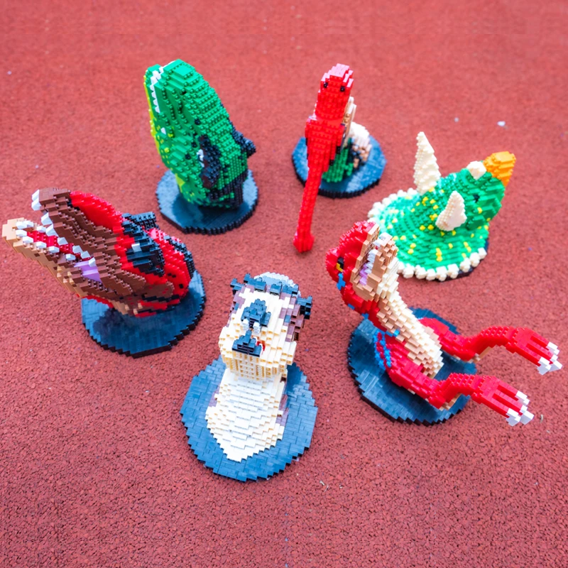 SC 9003-3 Dinosaur Parasaurolophus Animal Monster Head 3D Model DIY Mini Diamond Blocks Bricks Building Toy for Children no Box
SC 9003-3 Dinosaur Parasaurolophus Animal Monster Head 3D Model DIY Mini Diamond Blocks Bricks Building Toy for Children no Box