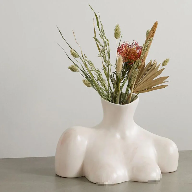Ceramics Vase Home Decor Flower Vase Creative White Body Vase Sculpture Room Decor Modern Art Home Decoration Accessories
Ceramics Vase Home Decor Flower Vase Creative White Body Vase Sculpture Room Decor Modern Art Home Decoration Accessories