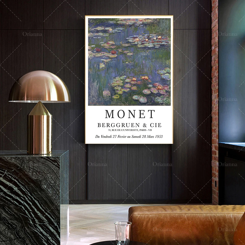 Claude Monet Water Lilies , Gallery Exhibition Poster, Modern art, Monet Print - Art Poster Print - Gift Idea - Wall Art -Prints
Claude Monet Water Lilies , Gallery Exhibition Poster, Modern art, Monet Print - Art Poster Print - Gift Idea - Wall Art -Prints