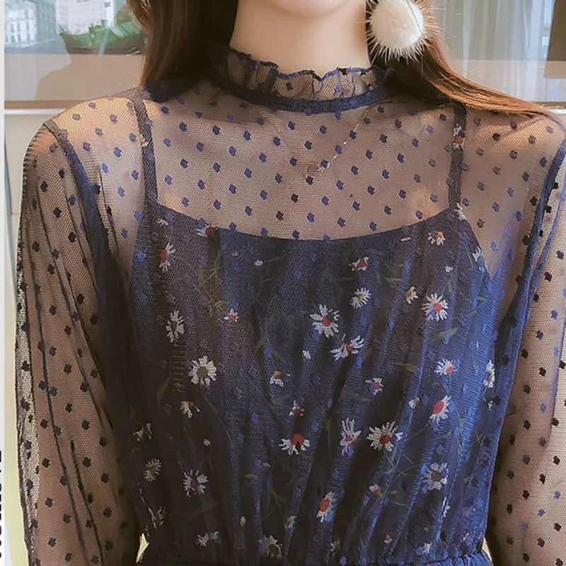 Mesh lace dress women summer autumn flared sleeve stand spaghetti strap dress ladies casual flower long party dress 2 pieces
Mesh lace dress women summer autumn flared sleeve stand spaghetti strap dress ladies casual flower long party dress 2 pieces