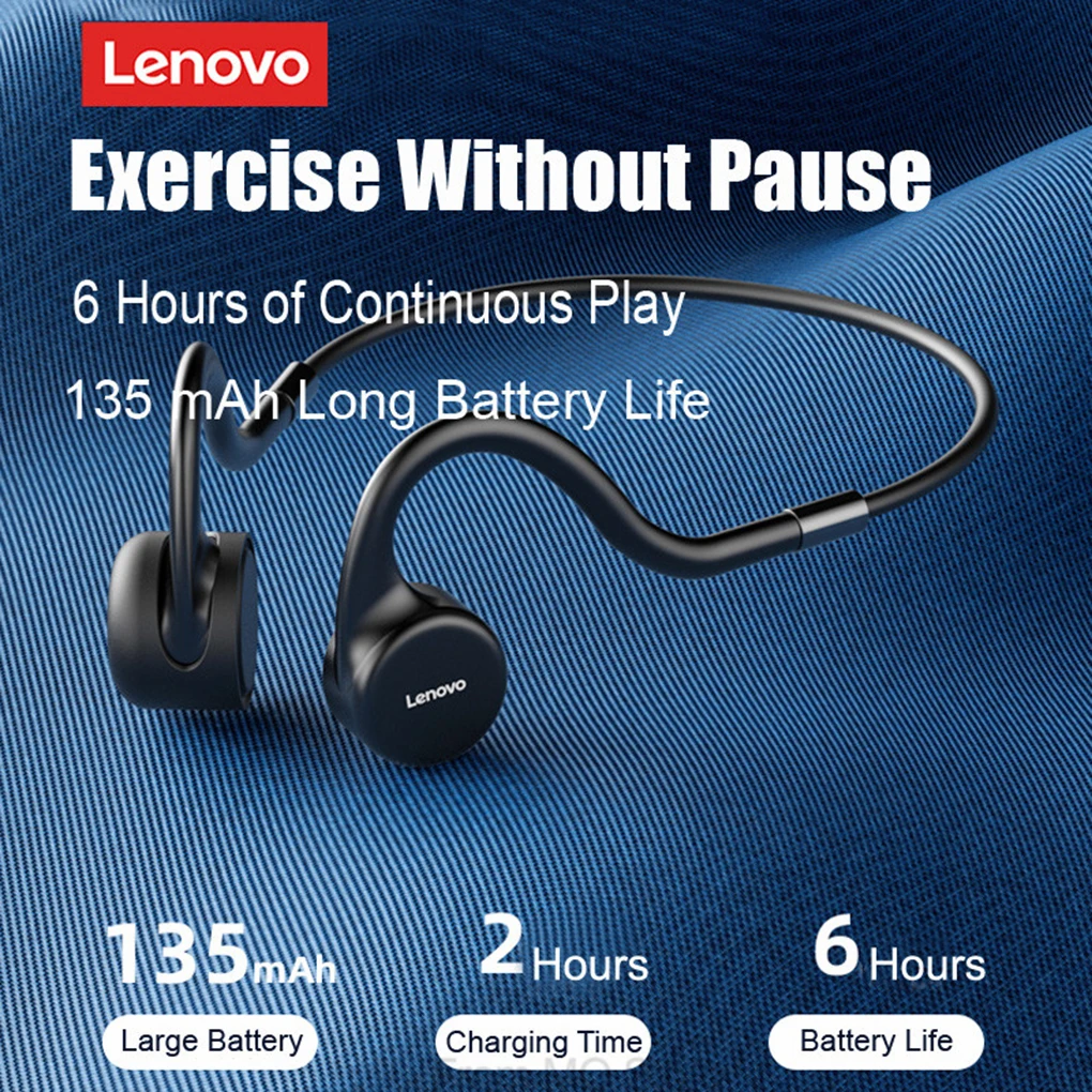 Lenovo X5 Bone conduction Headphone Sport Running IPX8 Waterproof Bluetooth Headset Wireless Earphone 8GB Storage For Xiaomi
Lenovo X5 Bone conduction Headphone Sport Running IPX8 Waterproof Bluetooth Headset Wireless Earphone 8GB Storage For Xiaomi