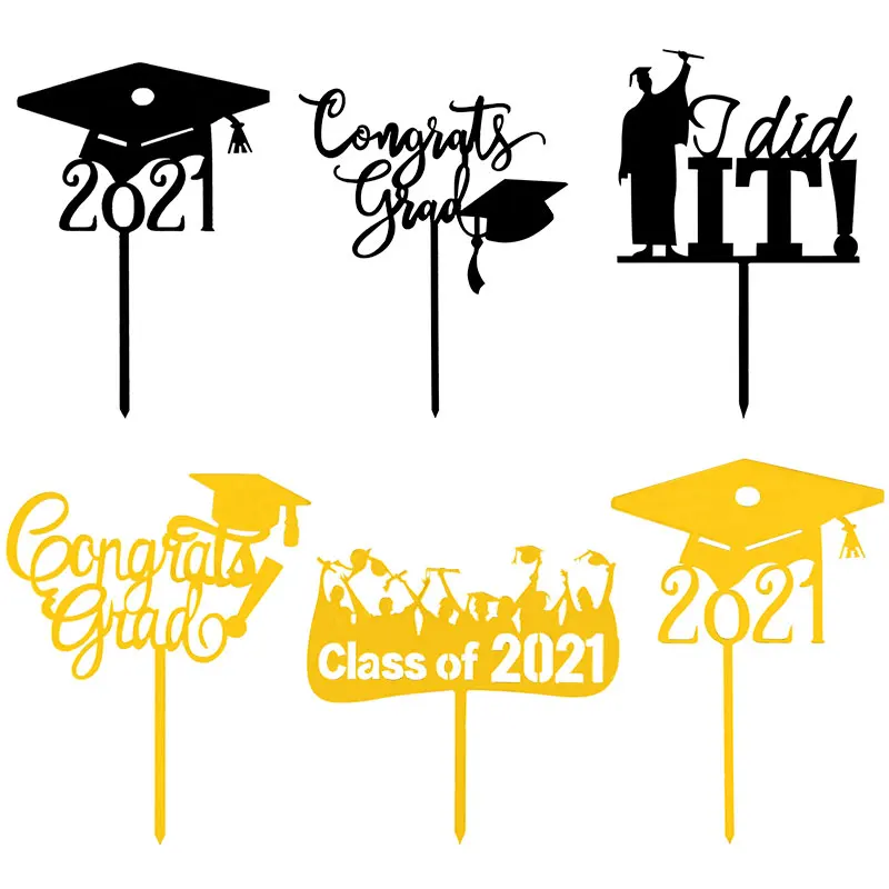 1P Gold Acrylic Happy Graduation Cake Toppers Bachelor Cap Congrats Grad Cake Topper Celebration Graduation Party Decor Supplies
1P Gold Acrylic Happy Graduation Cake Toppers Bachelor Cap Congrats Grad Cake Topper Celebration Graduation Party Decor Supplies