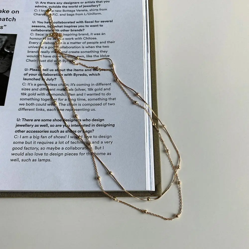 RUIYI Real 925 Sterling Silver Women Double Layered Chokers Korean Style Girls Lovers Birthday Gifts Chic Gold Niche Necklaces
RUIYI Real 925 Sterling Silver Women Double Layered Chokers Korean Style Girls Lovers Birthday Gifts Chic Gold Niche Necklaces