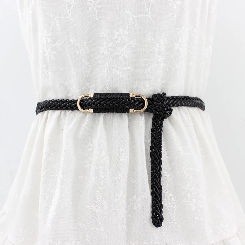 Ladies' hand-woven retro thin belt decorated with fashion all-match small belt 5 colors length 105cm width 1.5cm
Ladies' hand-woven retro thin belt decorated with fashion all-match small belt 5 colors length 105cm width 1.5cm