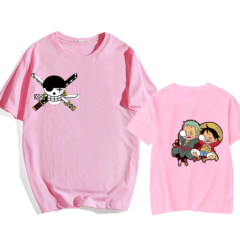 2021 футболки с японским аниме Luffy Harajuku модная крутая уличная одежда ророноа Зоро
