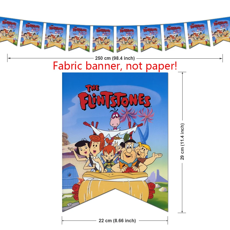 Flintstone украшения для дня рождения серийная серия с животными тематические