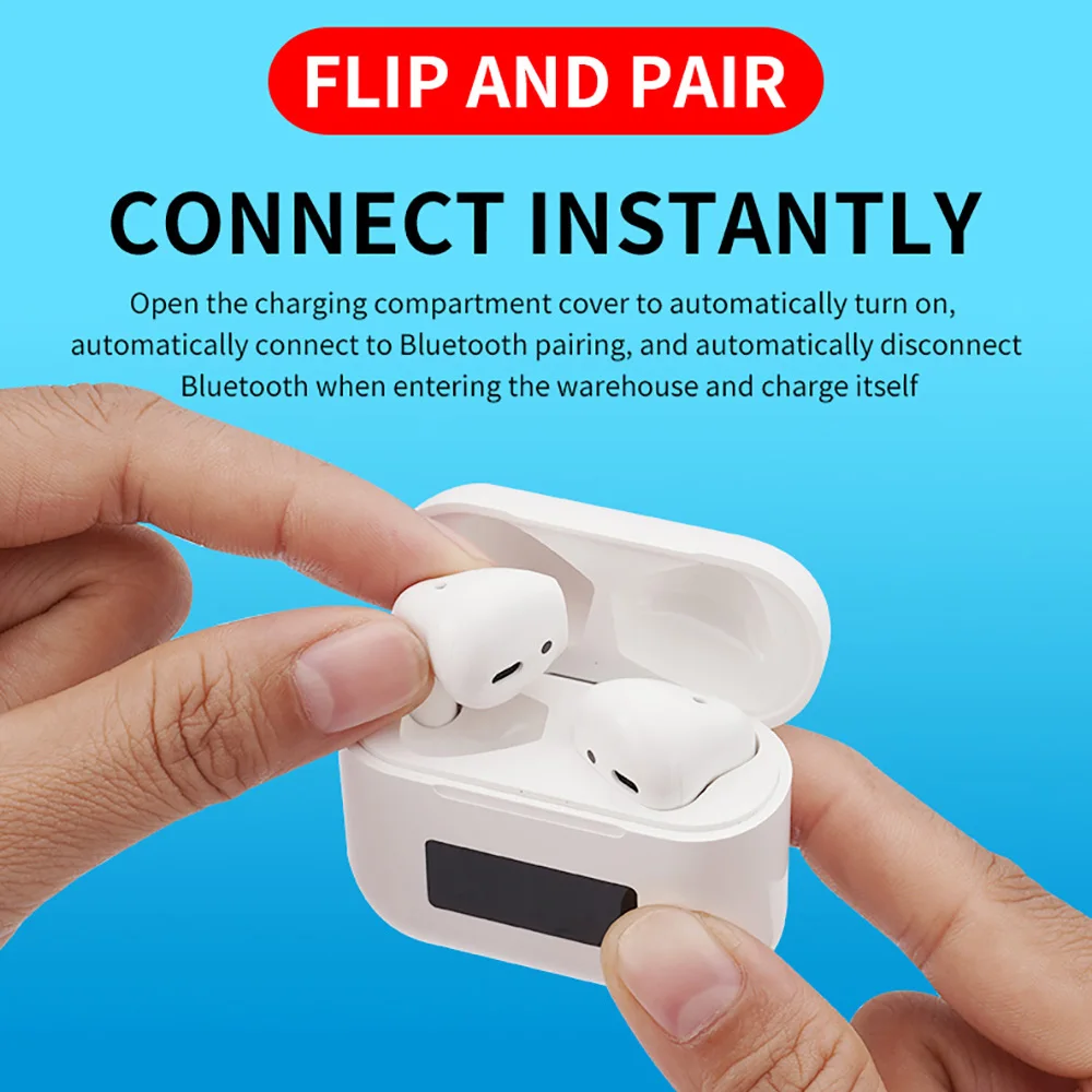 TWS-наушники Pro 8 беспроводные с шумоподавлением Bluetooth для Iphone Xiaomi Huawei | Электроника