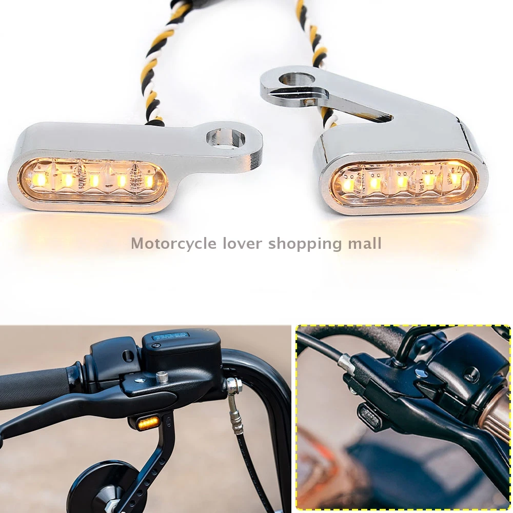 Motorcycle Mini LED Running Light indicators blinker light Handlebar Turn Signal Lights For Harley Sportster XL Model 2004-2021
Motorcycle Mini LED Running Light indicators blinker light Handlebar Turn Signal Lights For Harley Sportster XL Model 2004-2021