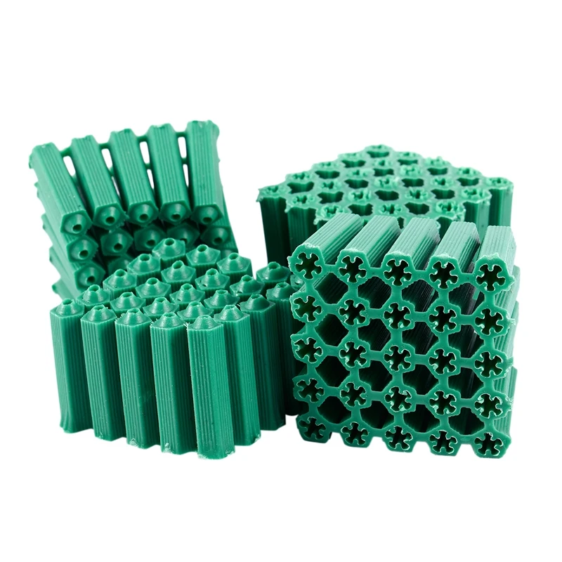 

Крепежные винты зеленый 6 мм нескользящий пластиковый дюбель 100 штук