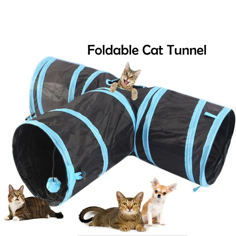 Туннель для домашних животных туннель кошек складной игрушка котят объемные