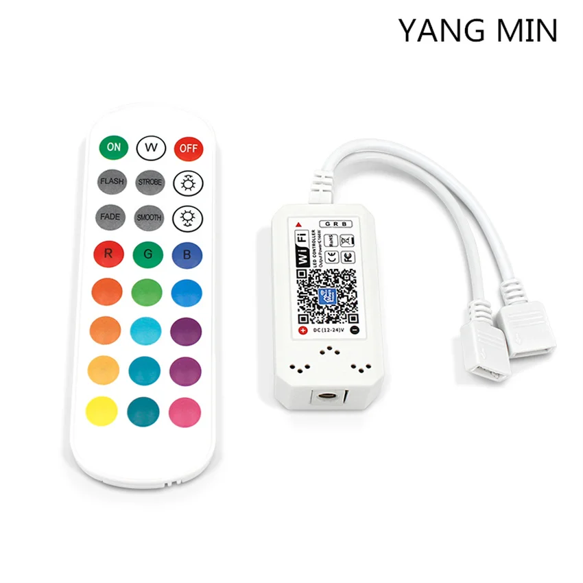 Wi-Fi 4-контактный RGB светодиодный пульт управления, Светодиодная лента, затемнение, изменение цвета, беспроводной пульт дистанционного управ...
Wi-Fi 4-контактный RGB светодиодный пульт управления, Светодиодная лента, затемнение, изменение цвета, беспроводной пульт дистанционного управ...