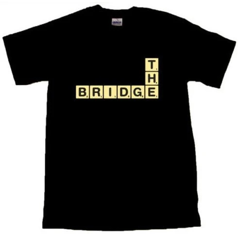 Футболка мужская с надписью Челси The Bridge черная рубашка топ брендовая тенниска