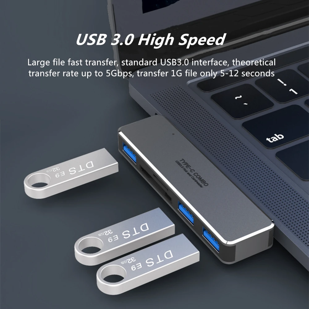 ОВБР USB 3 1 Type C концентратор 0 TF/SD устройство для чтения карт 5 в мульти Функция