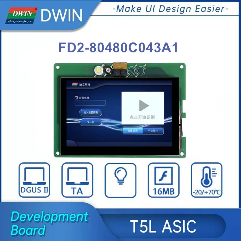 4.3 Inches 800xRGBx480 262K Colors IPS Screen CTP Standard Instruction Face Recognition V2.0 Scheme LCD Display
4.3 Inches 800xRGBx480 262K Colors IPS Screen CTP Standard Instruction Face Recognition V2.0 Scheme LCD Display