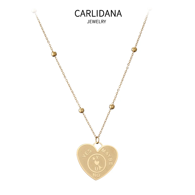 Carlidana 2021 New Lettering English Peach Heart Pendant Clavicle Chain Heart-shaped Minimalist Necklace
Carlidana 2021 New Lettering English Peach Heart Pendant Clavicle Chain Heart-shaped Minimalist Necklace