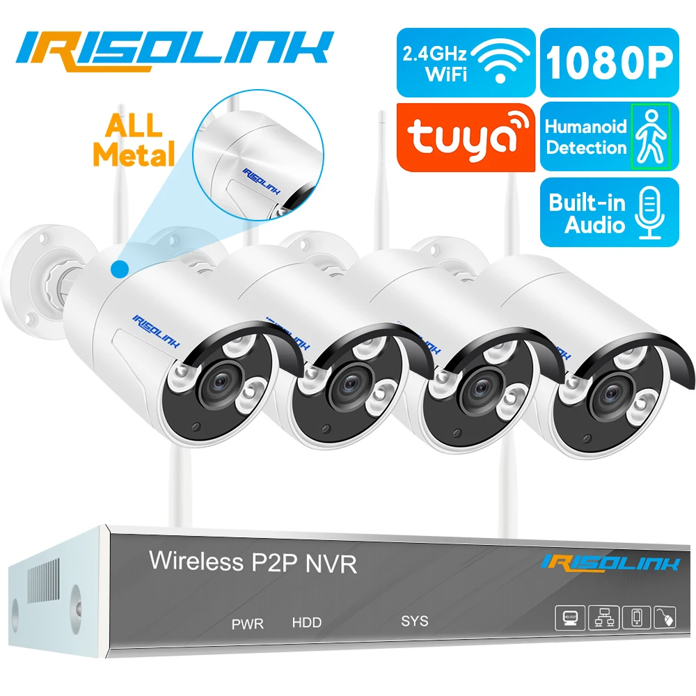 Irisolink Wifi система видеонаблюдения 8CH NVR аудио запись 4 шт. 1080P камера безопасности ночного видения Tuya беспроводная камера система
Irisolink Wifi система видеонаблюдения 8CH NVR аудио запись 4 шт. 1080P камера безопасности ночного видения Tuya беспроводная камера система