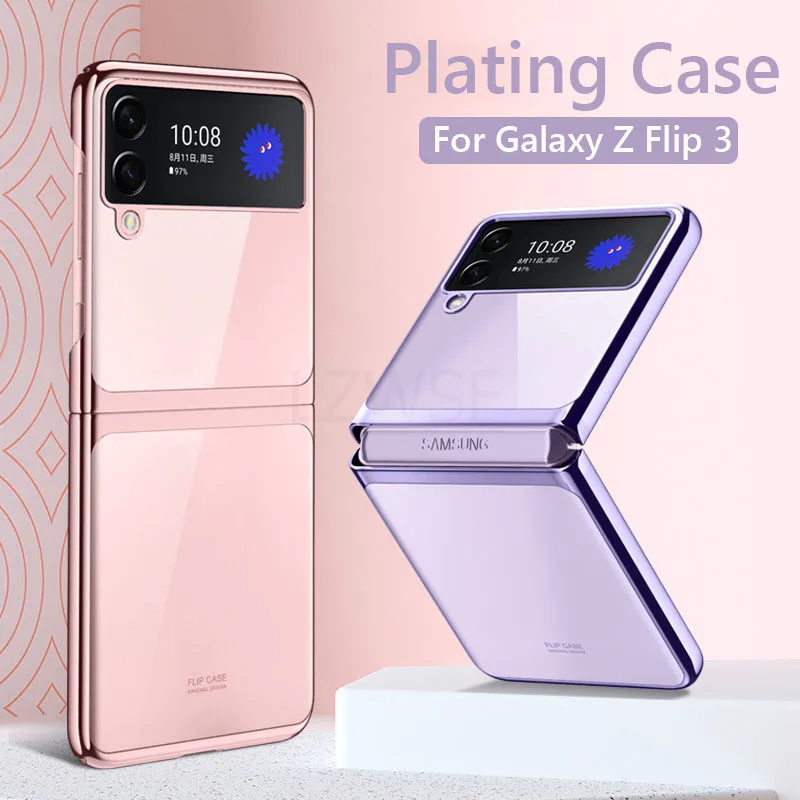 Luxury Plating Phone Case For Samsung Galaxy Z Flip 3 Foldable Slim Hard PC Back Cover For Galaxy Z Flip 3 Flip3
Luxury Plating Phone Case For Samsung Galaxy Z Flip 3 Foldable Slim Hard PC Back Cover For Galaxy Z Flip 3 Flip3