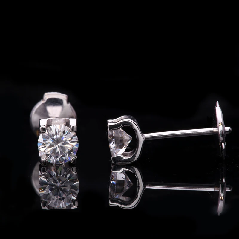 AEAW 18K White Gold Moissanite Stud Earring 1.0CT 6.5mm Engagement Wedding for Women
AEAW 18K White Gold Moissanite Stud Earring 1.0CT 6.5mm Engagement Wedding for Women