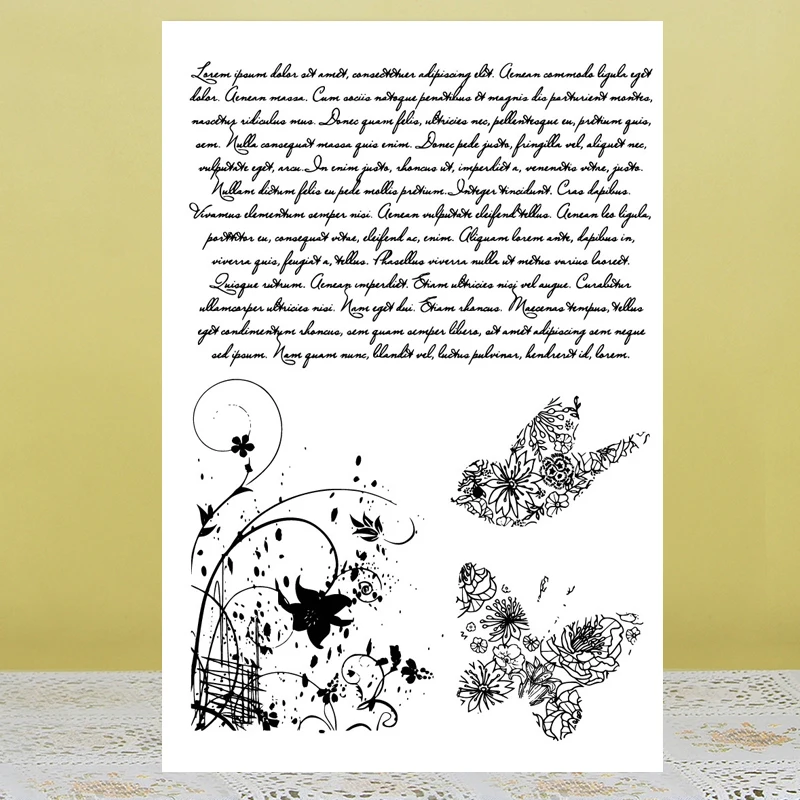 AZSG Flying Butterflies Clear Stamps For DIY Scrapbooking Rubber Stamp/ Seal Paper Craft Clear Stamp Card Making 
AZSG Flying Butterflies Clear Stamps For DIY Scrapbooking Rubber Stamp/ Seal Paper Craft Clear Stamp Card Making