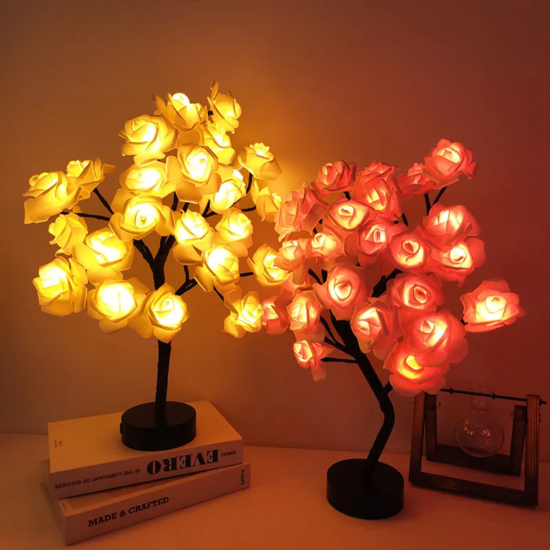 24LED Light Night Lamp Romantic Flower Warm Rose Tree Light Valentine's Wedding Decoration Battery Powered(Excluding Batteries)
24LED Light Night Lamp Romantic Flower Warm Rose Tree Light Valentine's Wedding Decoration Battery Powered(Excluding Batteries)
