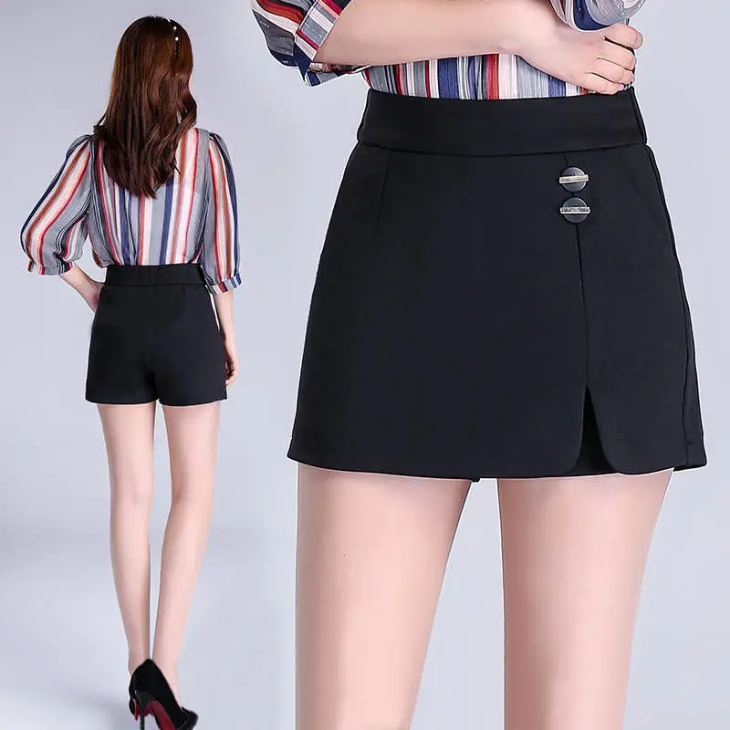 New Fashion Ladies Casual Shorts Skirts Spring Summer Elalstic Tight Waist Wide Leg Fifth Shorts Skirts Women Oversize Shorts
New Fashion Ladies Casual Shorts Skirts Spring Summer Elalstic Tight Waist Wide Leg Fifth Shorts Skirts Women Oversize Shorts