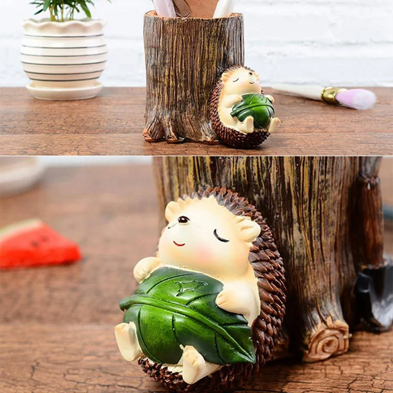 2x Cute Hedgehog Pencil Pen Holder Resin Desk Organizer Stationery Container Desktop Storage for Home Office 1 & 2
2x Cute Hedgehog Pencil Pen Holder Resin Desk Organizer Stationery Container Desktop Storage for Home Office 1 & 2