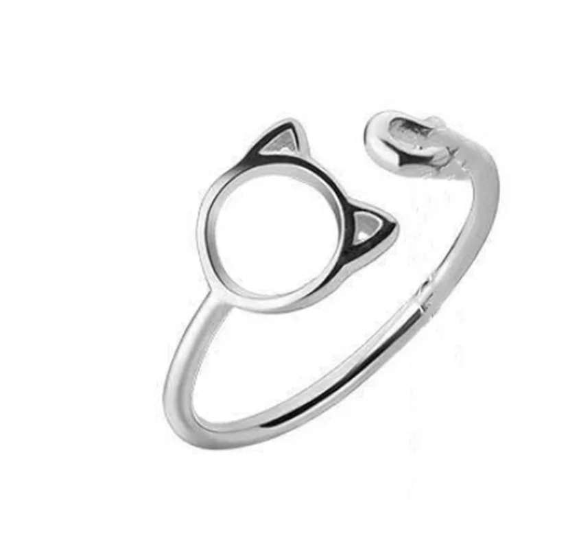 Fashion Korean Style Silver Color Lovely Cat Animal Small Bell Female Alloy Opening Ring for Women Party Jewelry Accessories
Fashion Korean Style Silver Color Lovely Cat Animal Small Bell Female Alloy Opening Ring for Women Party Jewelry Accessories
