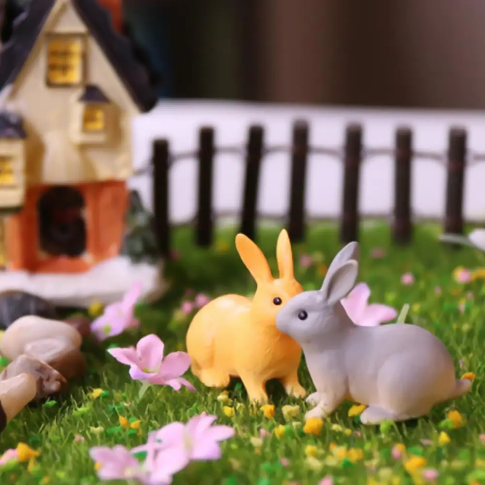Miniature Figurine Rabbit Shape Multifunctional PVC Garden Decoration Animal Figurine for Miniature Gardens
Miniature Figurine Rabbit Shape Multifunctional PVC Garden Decoration Animal Figurine for Miniature Gardens