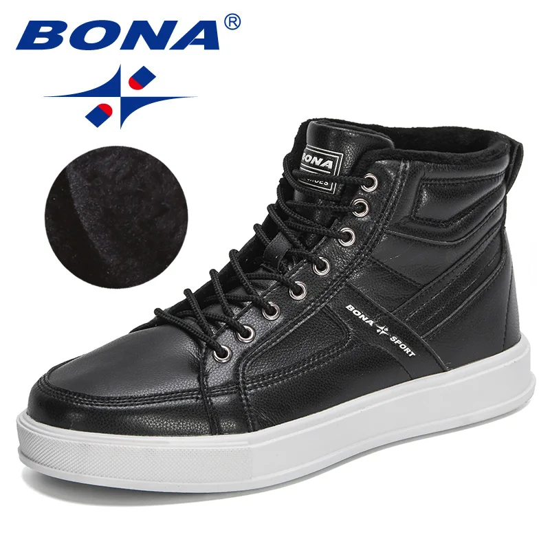 BONA 2022 New Designers Fashion Casual Sneakers Men High Top Plush Warm Shoes Students Vulcanize Shoes Man Platform Ankle Boots
BONA 2022 New Designers Fashion Casual Sneakers Men High Top Plush Warm Shoes Students Vulcanize Shoes Man Platform Ankle Boots