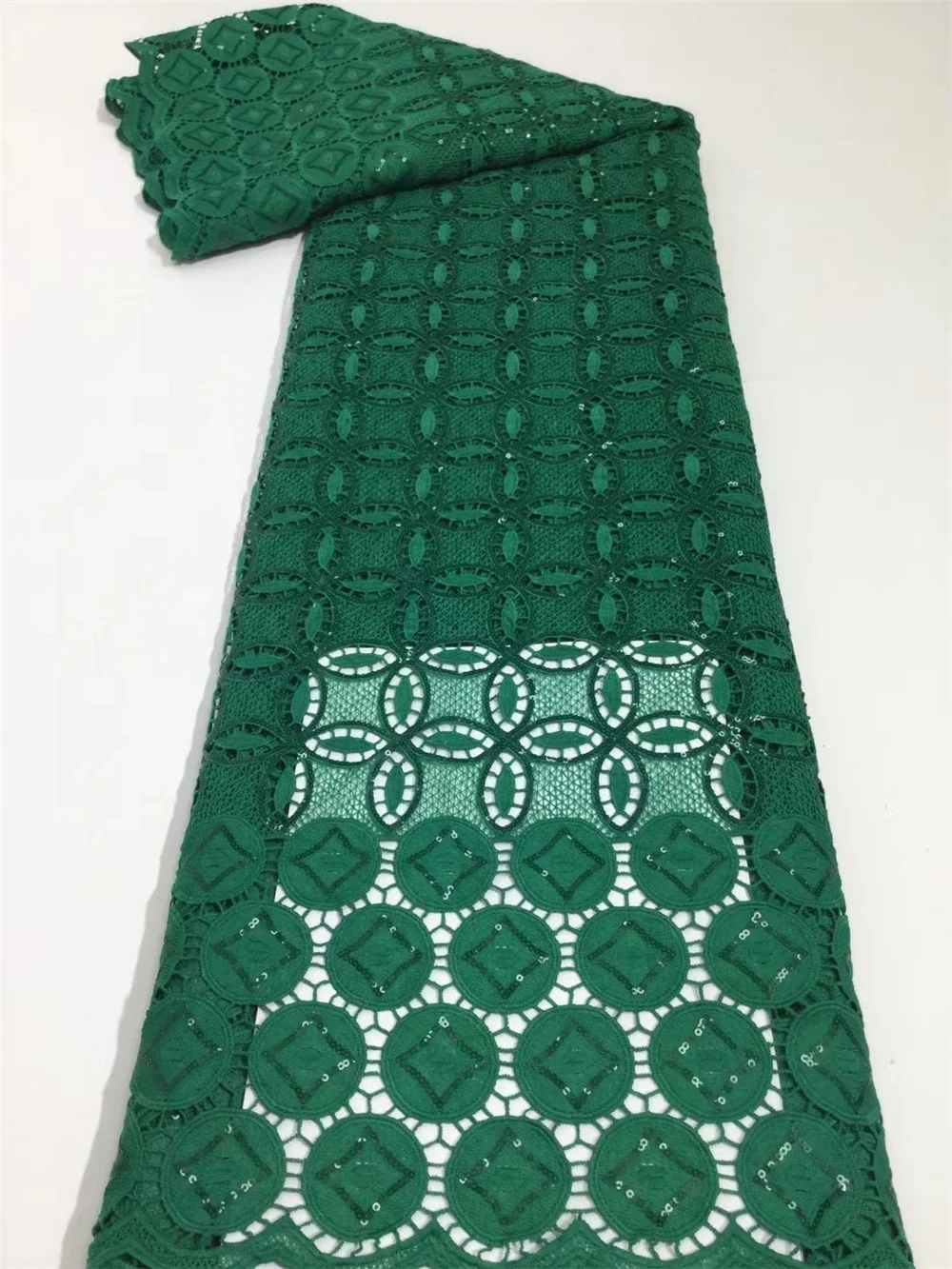 XIYA Latest African Guipure Cord Lace Fabric Teal Nigerian Net Water Soluble Cord Lace With Stones For Wedding Party NI5085
XIYA Latest African Guipure Cord Lace Fabric Teal Nigerian Net Water Soluble Cord Lace With Stones For Wedding Party NI5085