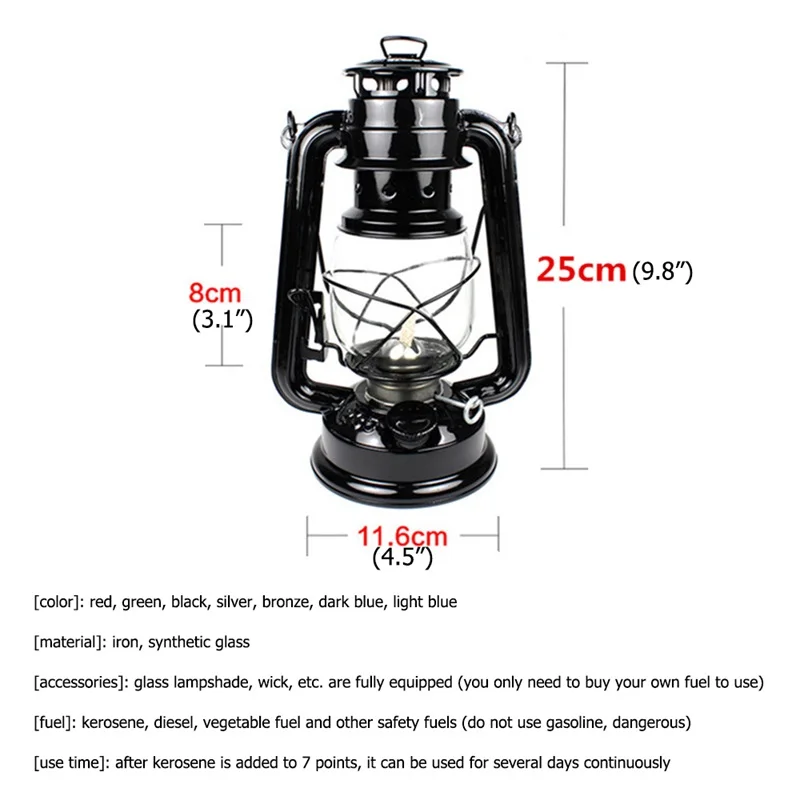 OUFULA Kerosene Portable Lanterns Retro Mediterranean Style Hanging lamp Decorative Lamp Camping Lamp
OUFULA Kerosene Portable Lanterns Retro Mediterranean Style Hanging lamp Decorative Lamp Camping Lamp
