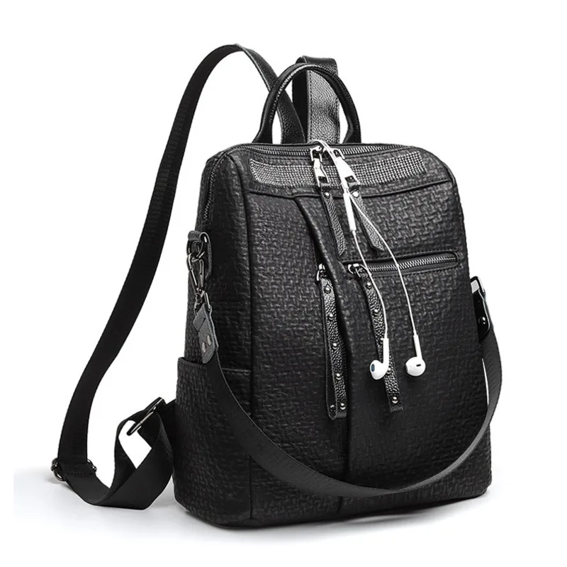 VOLASSS Fashion Women Genuine Leather Backpack Anti-theft Travel Backpacks School Bags For Teenage Girls Water Proof Leather Bag
VOLASSS Fashion Women Genuine Leather Backpack Anti-theft Travel Backpacks School Bags For Teenage Girls Water Proof Leather Bag