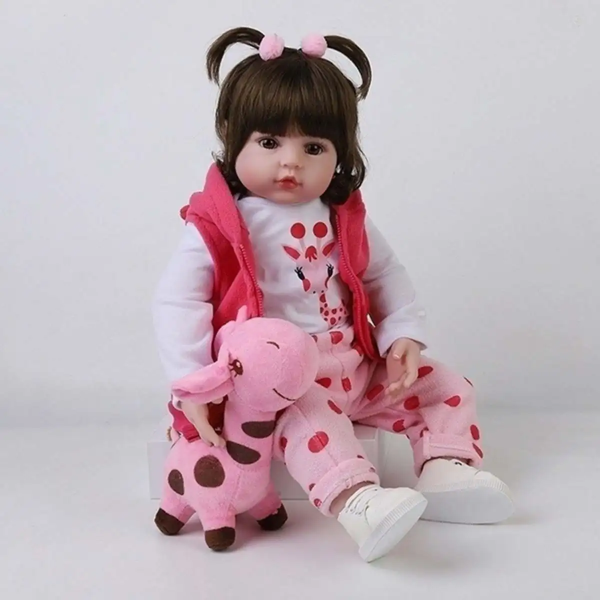 Pink Girl Toys 48cm/18 inch Soft Silicone Reborn Dolls Surprises Gifts Baby Realistic Doll Reborn Reborn Doll For Boy Girl Gifts
Pink Girl Toys 48cm/18 inch Soft Silicone Reborn Dolls Surprises Gifts Baby Realistic Doll Reborn Reborn Doll For Boy Girl Gifts