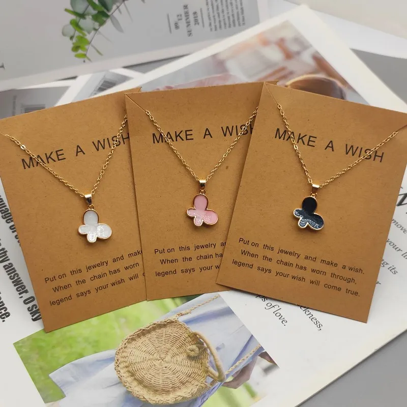 Cute Butterfly Necklace Korean Fashion Pendant Women Collar Neck Jewelry White Pink White Color Necklace for Girl Jewelry
Cute Butterfly Necklace Korean Fashion Pendant Women Collar Neck Jewelry White Pink White Color Necklace for Girl Jewelry