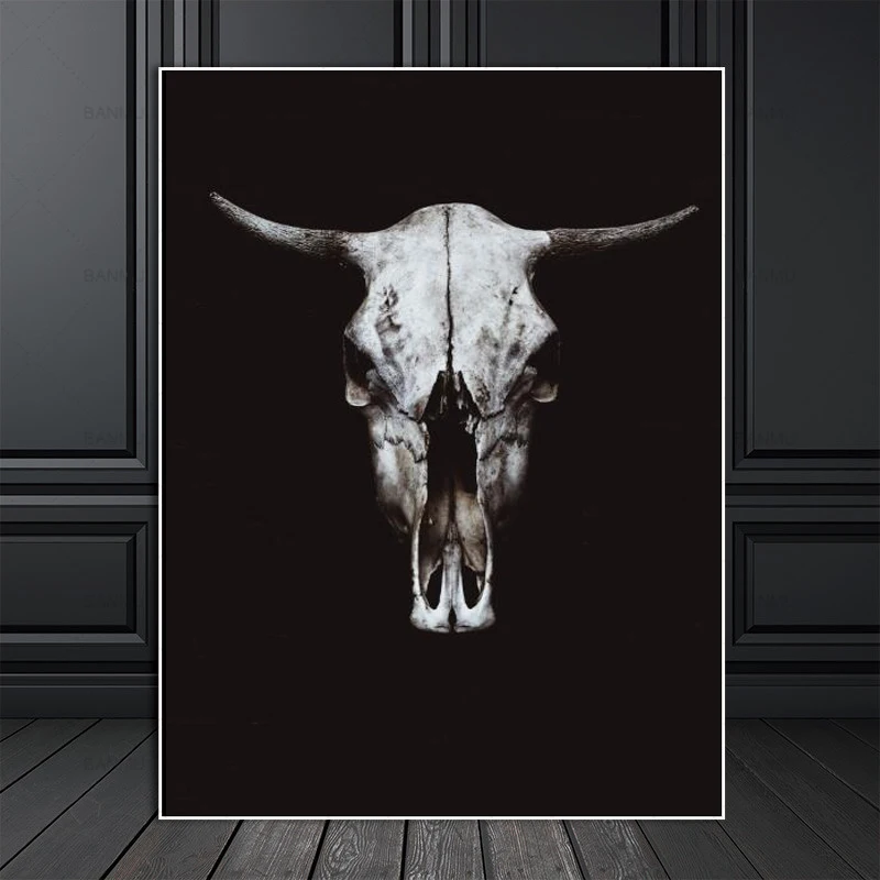 Nordic Animal Wall Art Poster Bull Head Canvas Painting Black and White Pictures Living Room Bedroom Home Decor Frameless
Nordic Animal Wall Art Poster Bull Head Canvas Painting Black and White Pictures Living Room Bedroom Home Decor Frameless