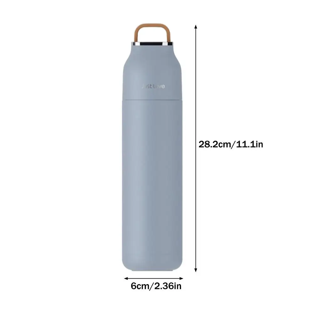 500ML Smart thermal bottle Silicone Handle Stainless Steel Thermos Water Bottle Vacuum Flasks keeps cold insulation cup for tea 
500ML Smart thermal bottle Silicone Handle Stainless Steel Thermos Water Bottle Vacuum Flasks keeps cold insulation cup for tea