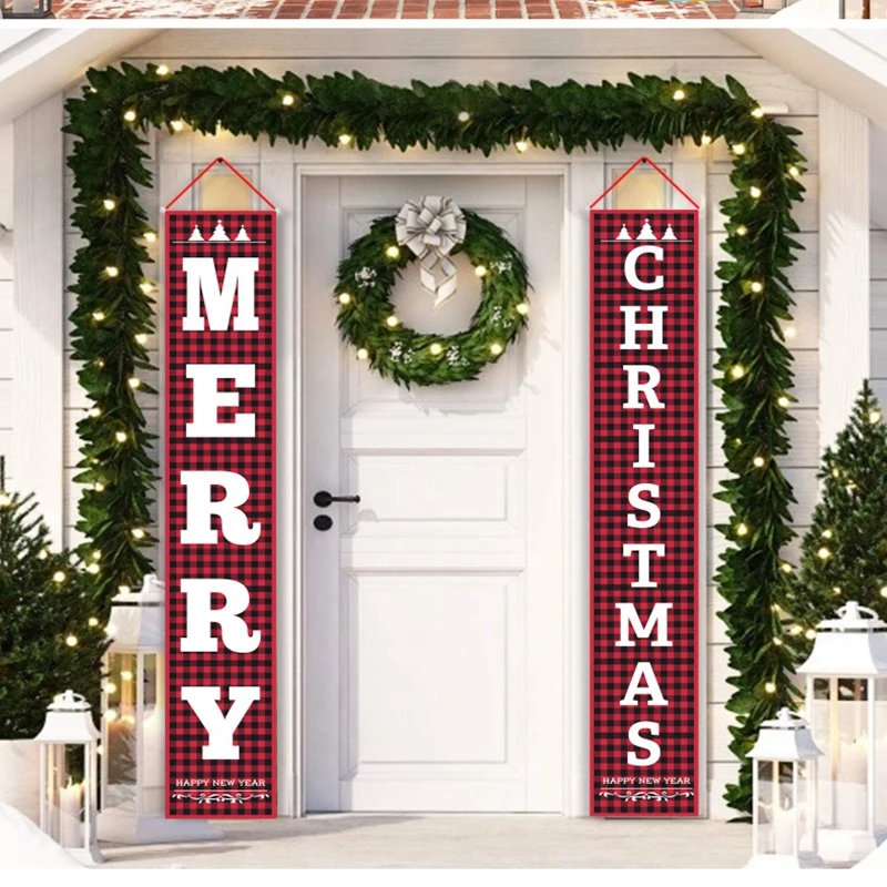 1set Christmas Banner Couplet Door Curtain Hanging Flag Xmas Navidad Christmas Decoration For Home Porch Sign Ornaments Supplies
1set Christmas Banner Couplet Door Curtain Hanging Flag Xmas Navidad Christmas Decoration For Home Porch Sign Ornaments Supplies