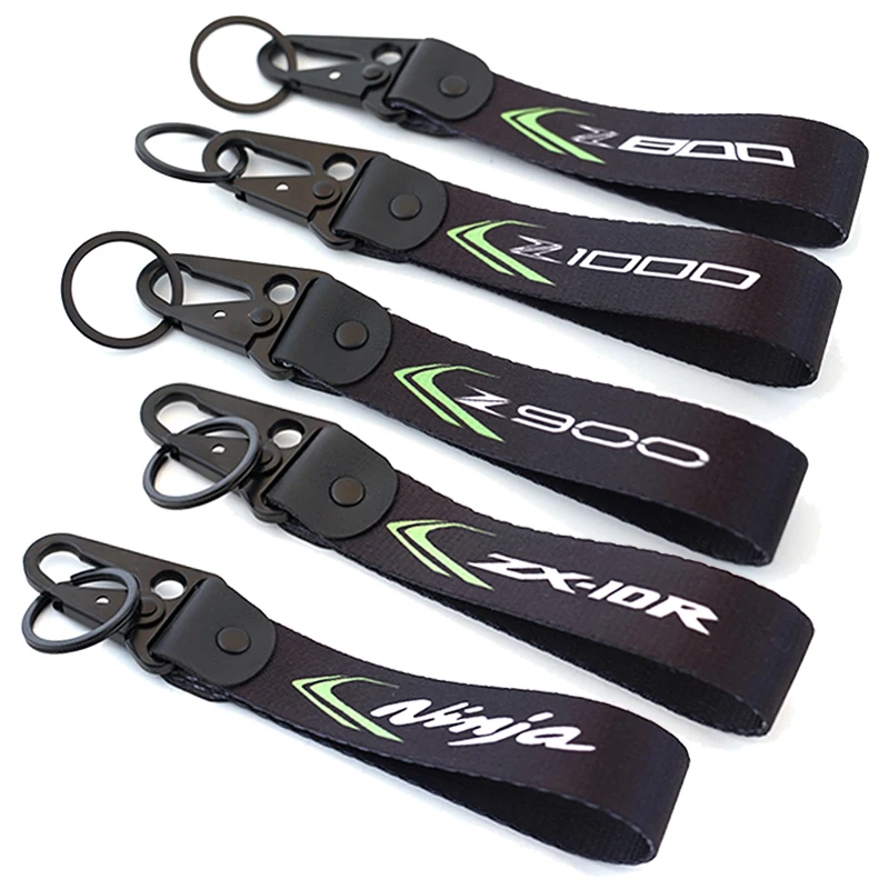 

New Motorcycle Embroidery Key Ring Keychain For Kawasaki Z800 Z750 Z1000 SX Z900 RS SE Z400 Z650 ZX6R ZX10R Ninja VERSYS ER6N