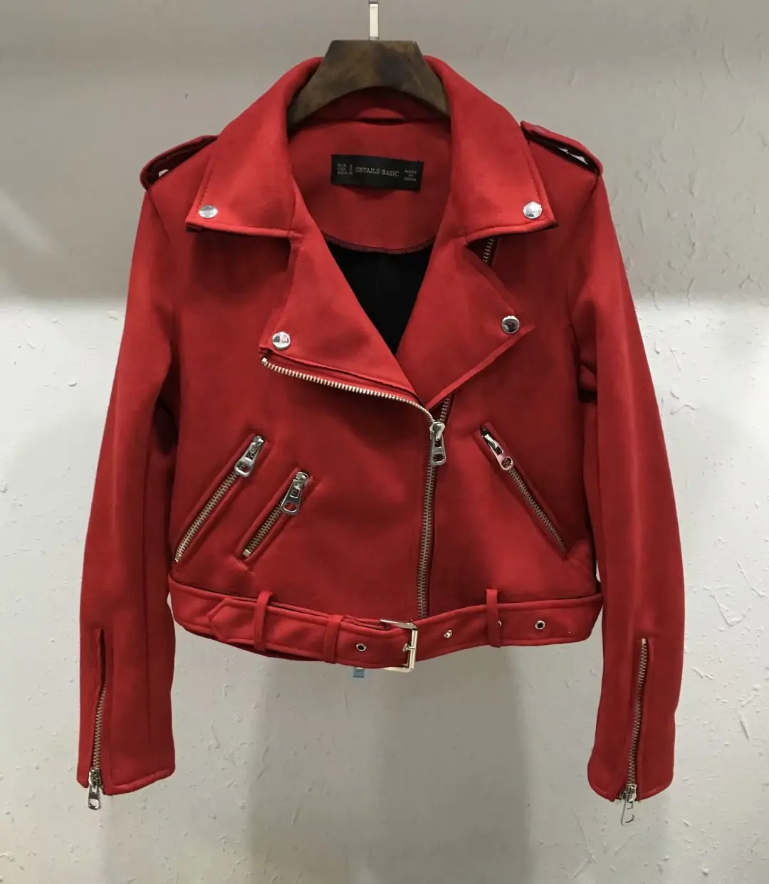 Women's Clothing New Slim Wild Zipper Decorations Suede Fabric Jacket Short Coats for Women Jacket Mujer Chaqueta Femme Veste
Women's Clothing New Slim Wild Zipper Decorations Suede Fabric Jacket Short Coats for Women Jacket Mujer Chaqueta Femme Veste