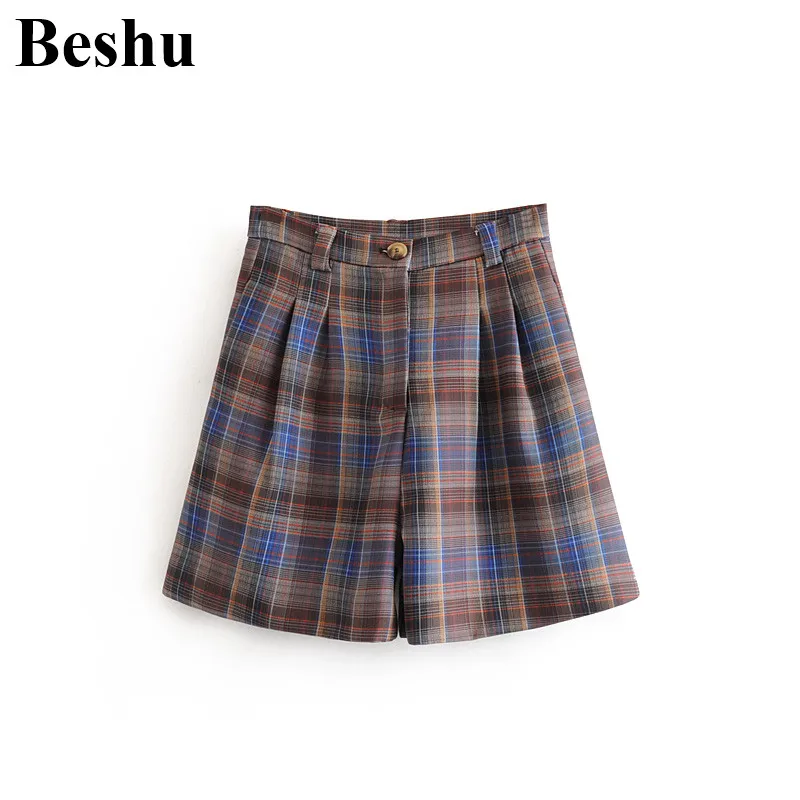za 2020 fashion shorts women colourful plaid zipper placket button decoration shorts female folds simple pockets knickers
za 2020 fashion shorts women colourful plaid zipper placket button decoration shorts female folds simple pockets knickers