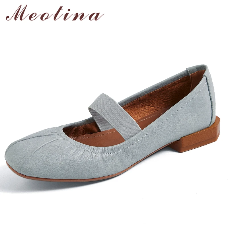 Meotina Natural Genuine Leather Mary Janes Shoes Round Toe Flats Shoes Causal Pleated Elastic Band Ladies Footwear Autumn Beige
Meotina Natural Genuine Leather Mary Janes Shoes Round Toe Flats Shoes Causal Pleated Elastic Band Ladies Footwear Autumn Beige