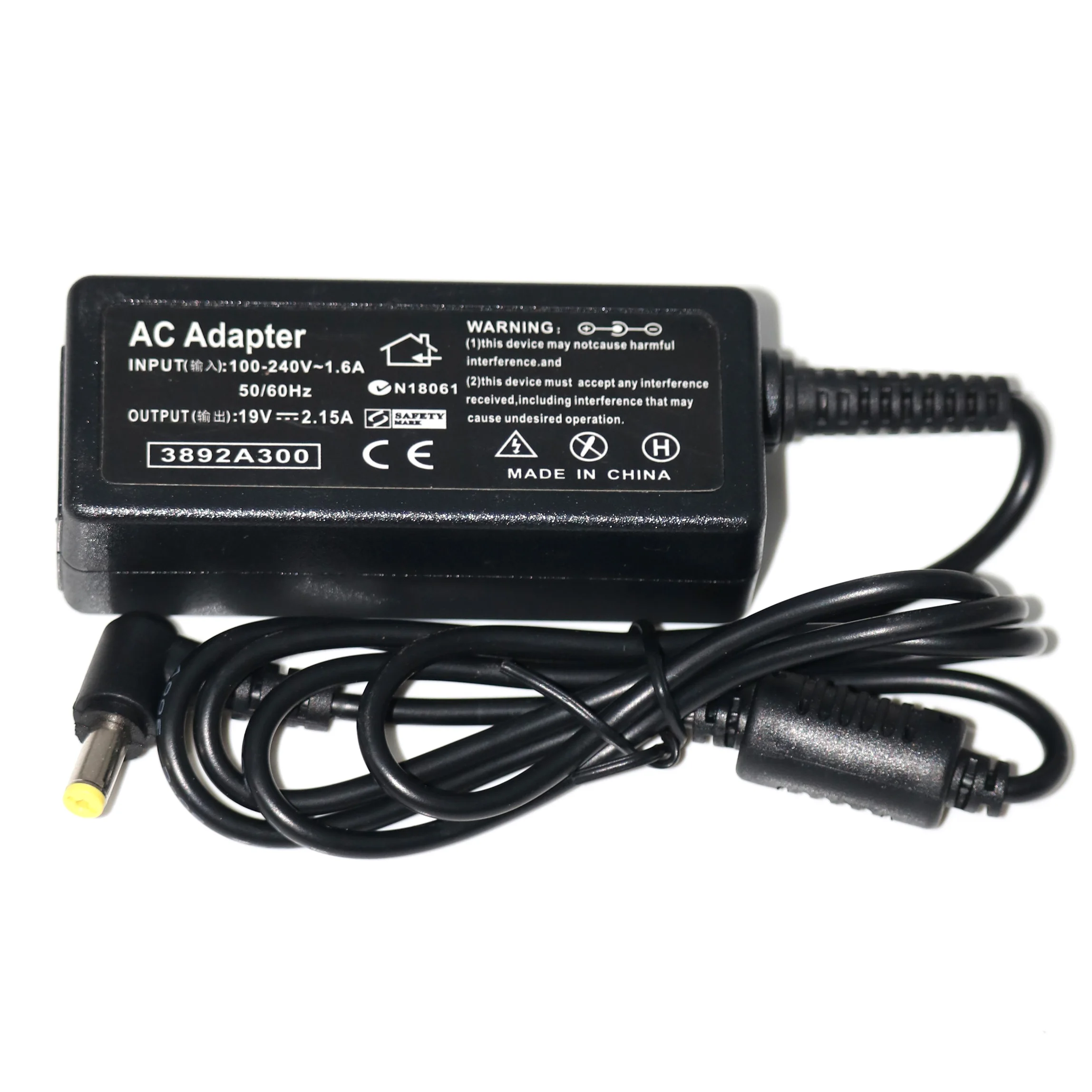 19V 2.15A 5.5*1.7mm AC Laptop Adapter For Acer Aspire D255 533 D257 D260 W500P W501 W501P E15 Power Supply Charger
19V 2.15A 5.5*1.7mm AC Laptop Adapter For Acer Aspire D255 533 D257 D260 W500P W501 W501P E15 Power Supply Charger
