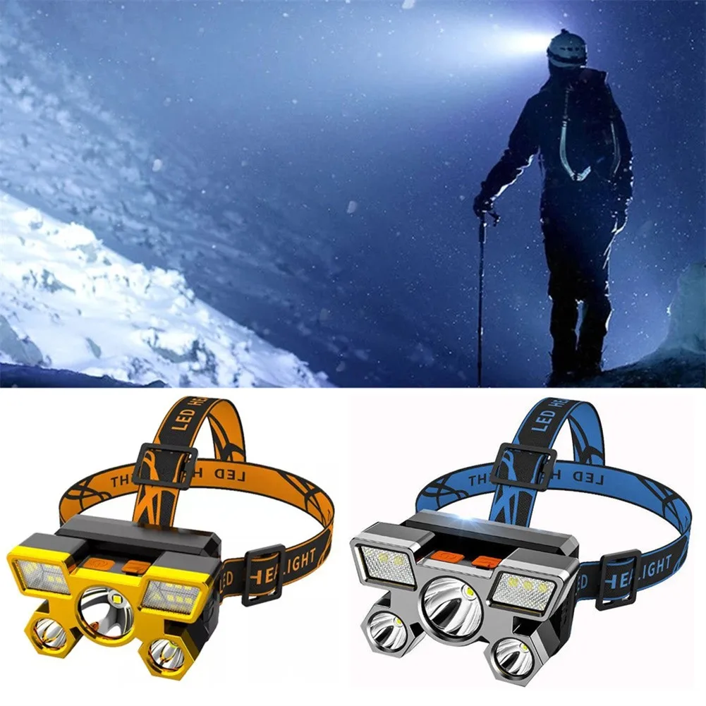 LED Headlight USB Rechargeable Powerfull Head Lamp 5 Lamp Design 4 Mode Torch Light Lantern Outdoor Camping Hiking Light Must
LED Headlight USB Rechargeable Powerfull Head Lamp 5 Lamp Design 4 Mode Torch Light Lantern Outdoor Camping Hiking Light Must