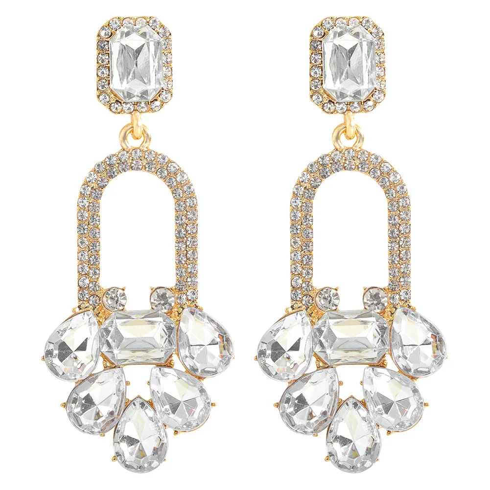 Big Gold Statement Shiny Fuchsia Crystals Zircons Long Drop Women Earrings Fashion Dangle Earrings Jewelry for Bridal Wedding
Big Gold Statement Shiny Fuchsia Crystals Zircons Long Drop Women Earrings Fashion Dangle Earrings Jewelry for Bridal Wedding