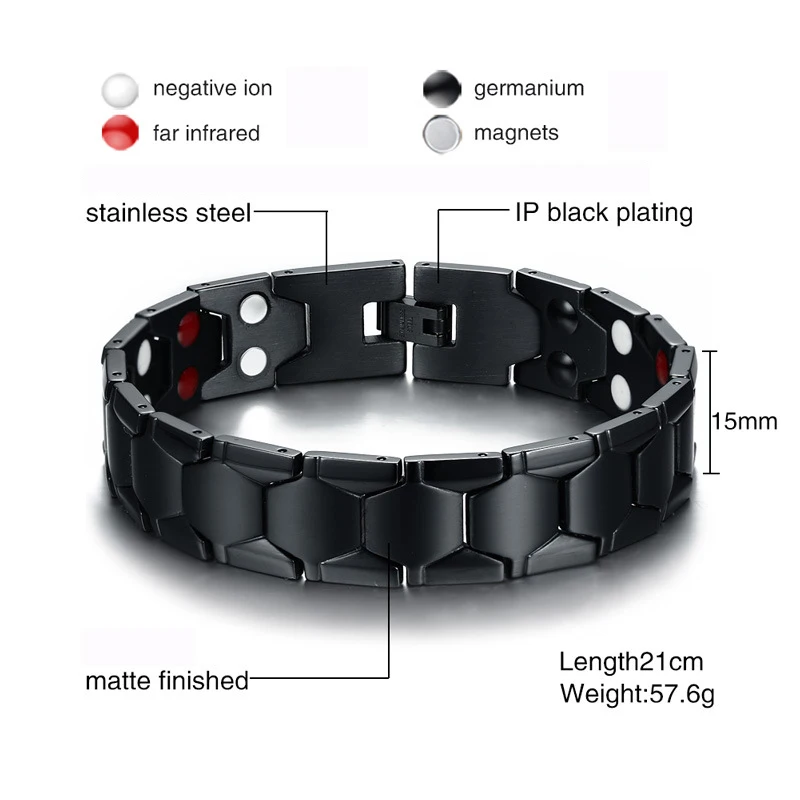 IP gold plating male titanium steel fashion jewelry bracelet brace adjustable magnet wristband jewel birthday party gifts men
IP gold plating male titanium steel fashion jewelry bracelet brace adjustable magnet wristband jewel birthday party gifts men