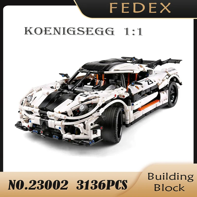23002 высокотехнологичные строительные блоки Koenigsegg 1:1 белый творческий конструктор кирпичи спортивный скоростной Радиоуправляемый автомоби...
23002 высокотехнологичные строительные блоки Koenigsegg 1:1 белый творческий конструктор кирпичи спортивный скоростной Радиоуправляемый автомоби...