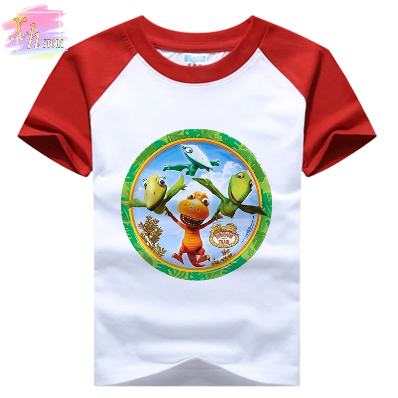 New Dinosaur Train T-shirt Girl Child Cartoon Dinosaur Tee Boys And Girls Summer Superior Quality Cotton Short Sleeve Top
New Dinosaur Train T-shirt Girl Child Cartoon Dinosaur Tee Boys And Girls Summer Superior Quality Cotton Short Sleeve Top