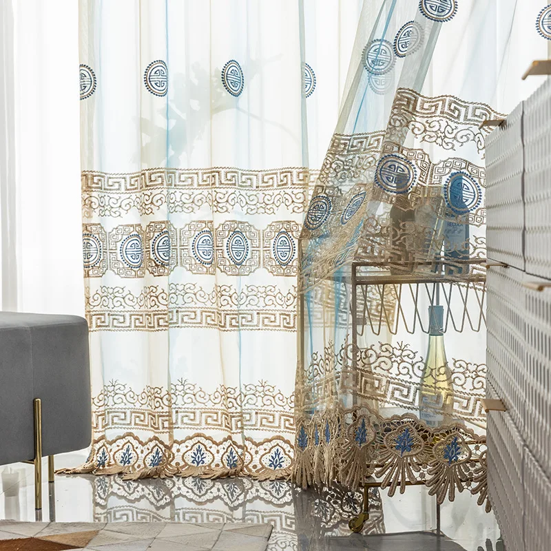 Curtains for Living dining room bedroom Colorful embroidered Dolly yarn texture color embroidered curtain
Curtains for Living dining room bedroom Colorful embroidered Dolly yarn texture color embroidered curtain