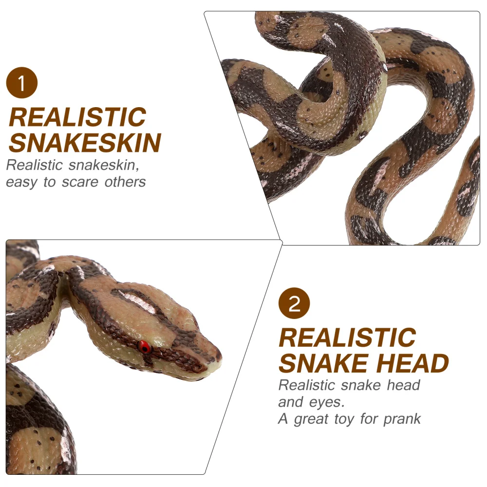 Amosfun Simulated Snake Figurines Realistic Model Fake Python Party Tricky 
Amosfun Simulated Snake Figurines Realistic Model Fake Python Party Tricky