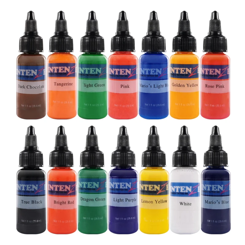 Professional Tattoo Ink Set 30ml / Bottle Tattoo Pigment Set 14 Pieces Permanent Paint Body Painting Tattoo InkTattoo
Professional Tattoo Ink Set 30ml / Bottle Tattoo Pigment Set 14 Pieces Permanent Paint Body Painting Tattoo InkTattoo